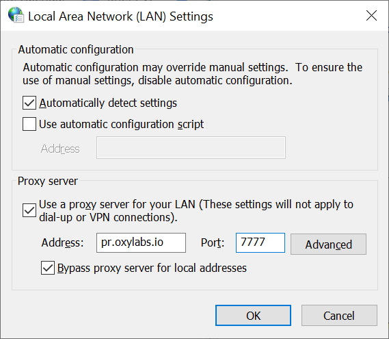 LAN Settings