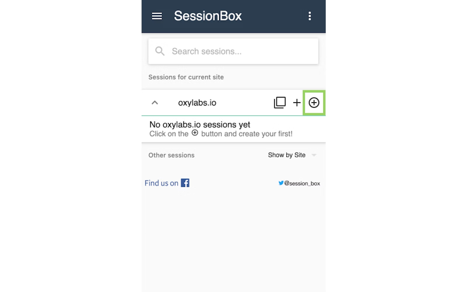 New Stored Session