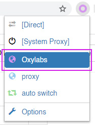 configured proxy
